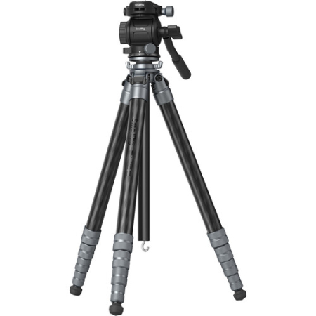 SmallRig 6599 - lekki i podróżny statyw z głowicą video, Carbon